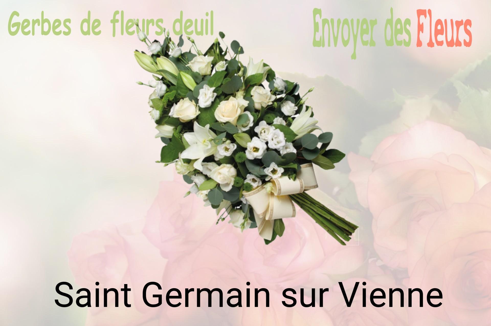 Gerbe de fleurs de deuil livrée à Saint-Germain-sur-Vienne